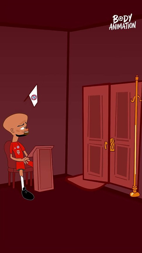 就這么短？外網(wǎng)動(dòng)畫(huà)惡搞：杰克遜去慕尼黑在孔帕尼面前轉(zhuǎn)了一圈！